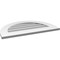 Ekena Millwork Round Top Surface Mount PVC Gable Vent: Non-Functional, w/ 3-1/2"W x 1"P Standard Frame, 28"W x 18"H GVPRT28X1801SN - alternate 3